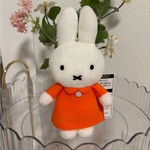 Miffy Plush with Orange Dress Keychain